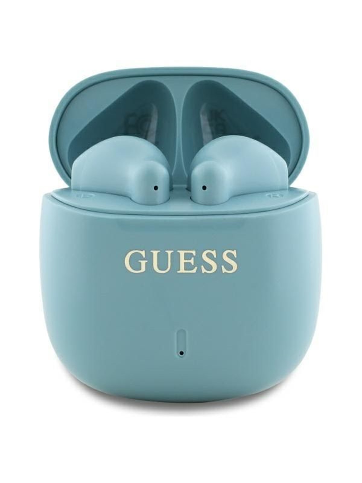 GUESS Bluetooth headphones GUTWSJ14ESGQ TWS + docking station turquoise/turquoise Printed Classic Logo