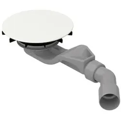 Bette BetteAir Ab-/Überlaufgarnitur B524-004AY für Duschfliese, Antirutsch Pro, edelweiß