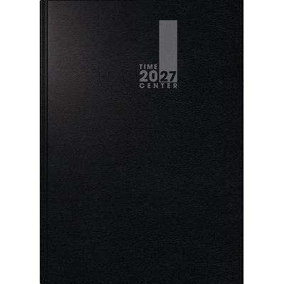 BRUNNEN 1072520907 Buchkalender TimeCenter Mod. 725 2027 A5, Kunststoff, schwarz