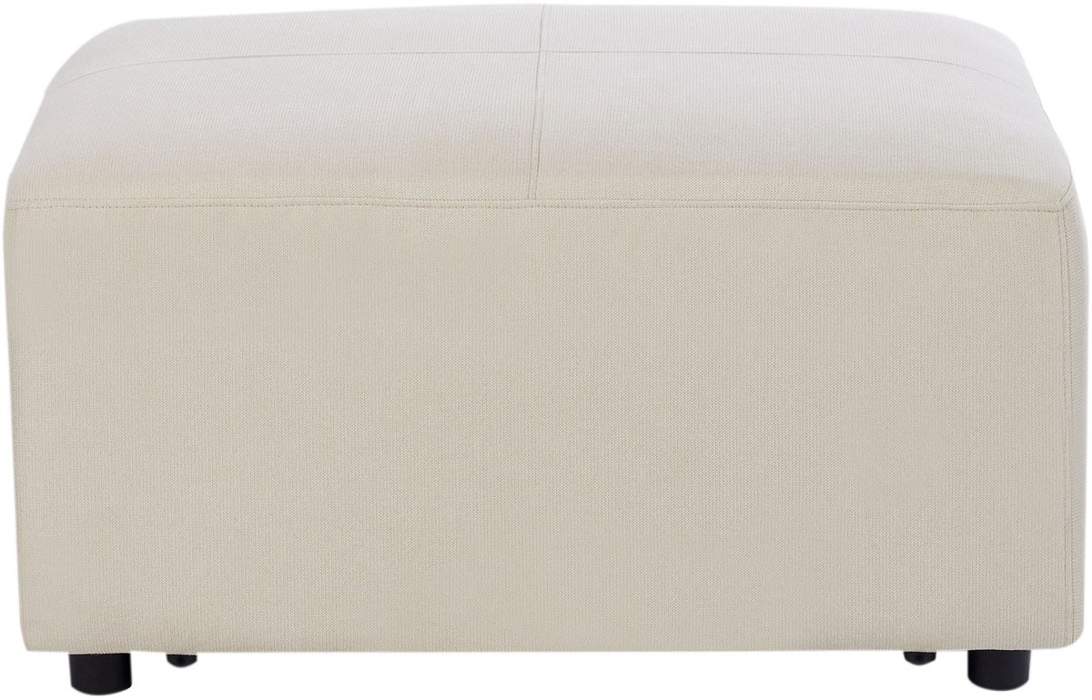 Beliani Ottomaan Lichtbeige Polyester