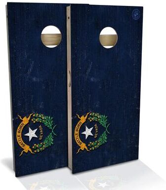 Skip's Garage Nevada Flag Outdoor Cornhole Board Set