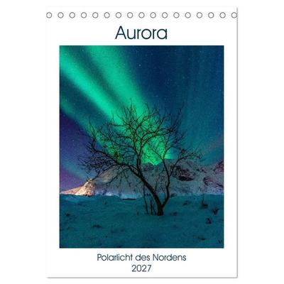 Aurora - Polarlicht des Nordens (Tischkalender 2027 DIN A5 hoch), CALVENDO Monatskalender