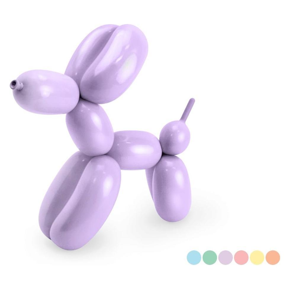 Partydeco Modellierballon-Set - Pastell (30x) (PARX1566)
