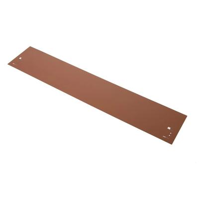 Rasenkanten Metall Höhe 13.5-18.5 cm Länge 120 cm | Beeteinfassung | Beetumrandung | Beetbegrenzungen, Farbe: Braun; Größe: 5 Stück 13.5cm