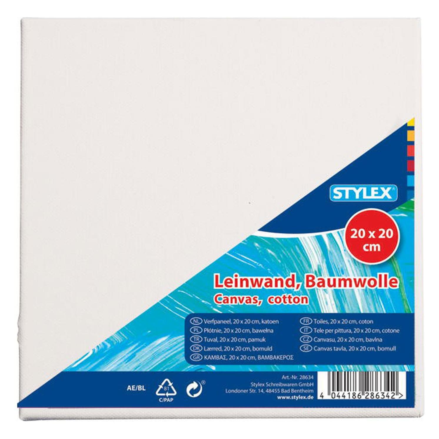 Stylex Leinwand Quadrat (20 x 20 cm) (82011)