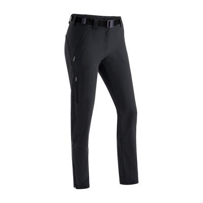 Funktionshose MAIER SPORTS "Lana slim", Damen, Gr. 34, Normalgrößen, schwarz, 91% Polyamid, 9% Elasthan, Hosen Funktionshose, Damen Wanderhose, atmungsaktive Outdoor-Hose, 3 Taschen, Slim Fit