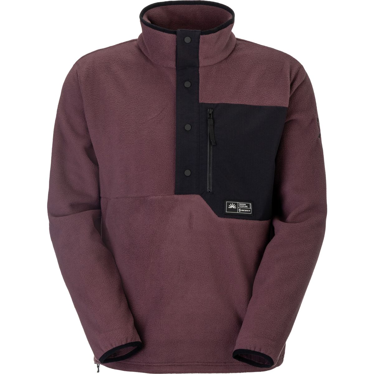 Scott Pullover M's Escape Original Fleece cocoa red (8371) S 4254498371006