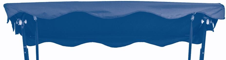 GO-DE Hollywoodschaukel Dachauflage blau