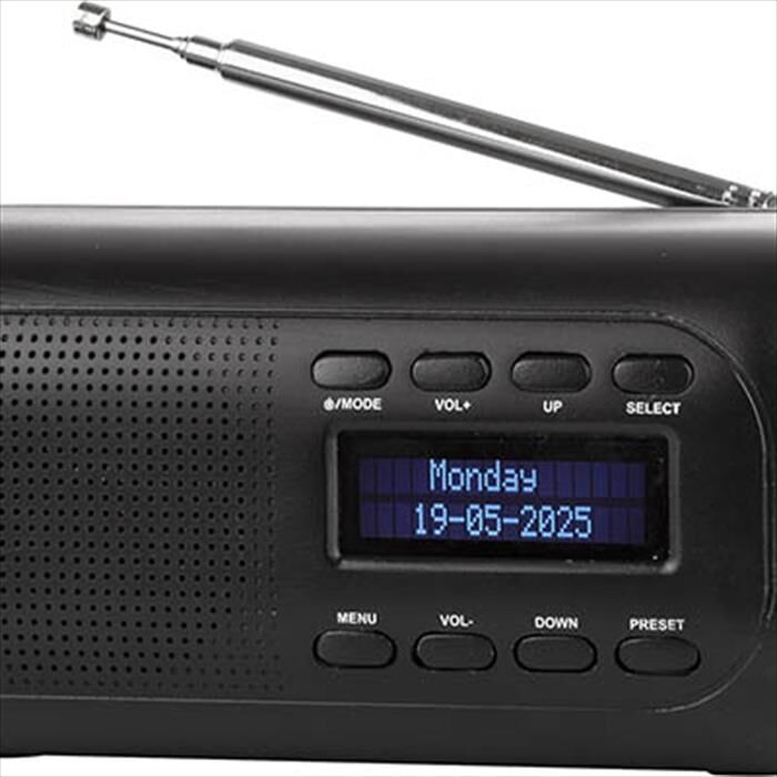 LOWELL Radiosveglia Dab/fm A Filo Eh50107n-nero