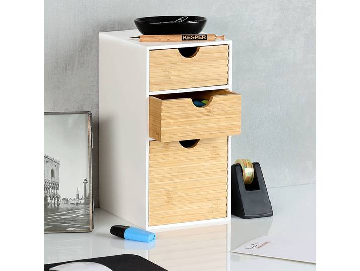 Organisateur Yappa 14 x 27 x 16cm Blanc/Blanc