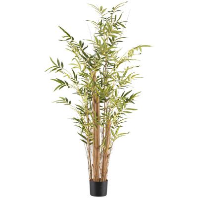 Kunstbambus CREATIV GREEN "Bambus vulgaris", grün, H:150cm, Kunststoff, Kunstpflanzen, mit Naturstamm