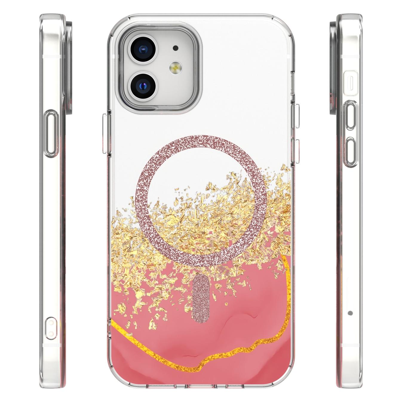 OEM Epoxy Mag case for iPhone 12 / 12 Pro 6,1" pink (Apple iPhone 12, Apple iPhone 12 Pro) (GSM274816)