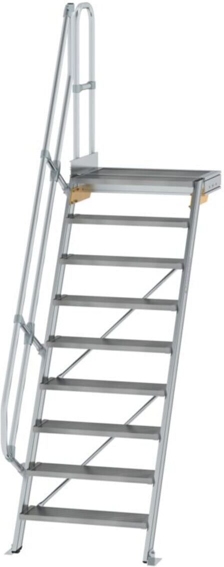 MUNK Aluminium-Treppe Plattform 60° 9 Stufen (600389)