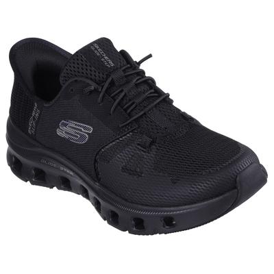 Slip-On Sneaker SKECHERS "GLIDE-STEP PRO", Damen, Gr. 35, Textil, schwarz, unifarben, Schuhe, Slipper, Freizeitschuh mit komfortabler Heel Pillow Funktion