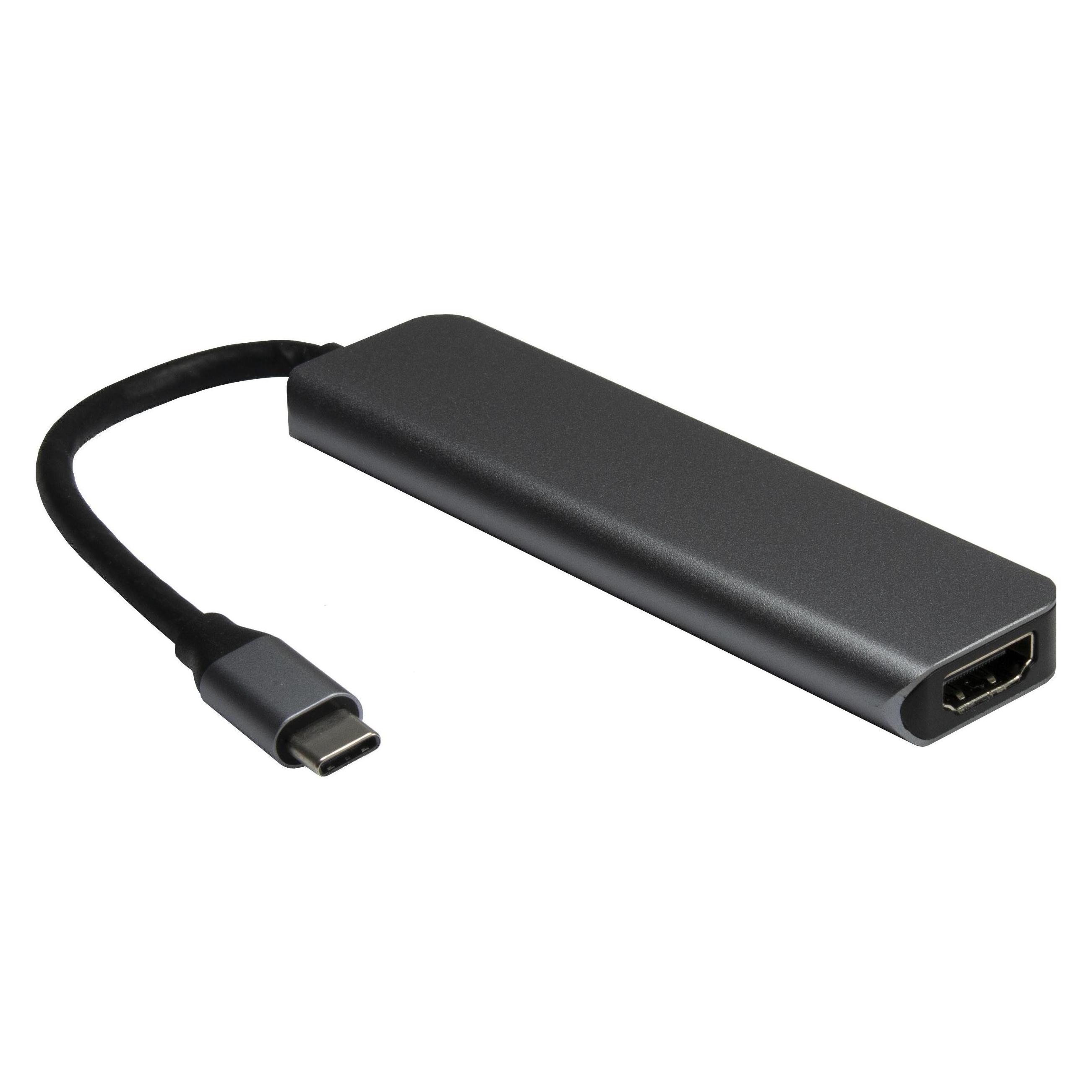 Intertech Inter-Tech Adapter Argus H-469-01 5in1 USB-C,HDMI 4K,PD100W (HDMI) (88885664)