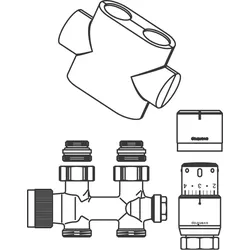 Oventrop Anschluss-Set Multiblock T und Uni SH 1184283