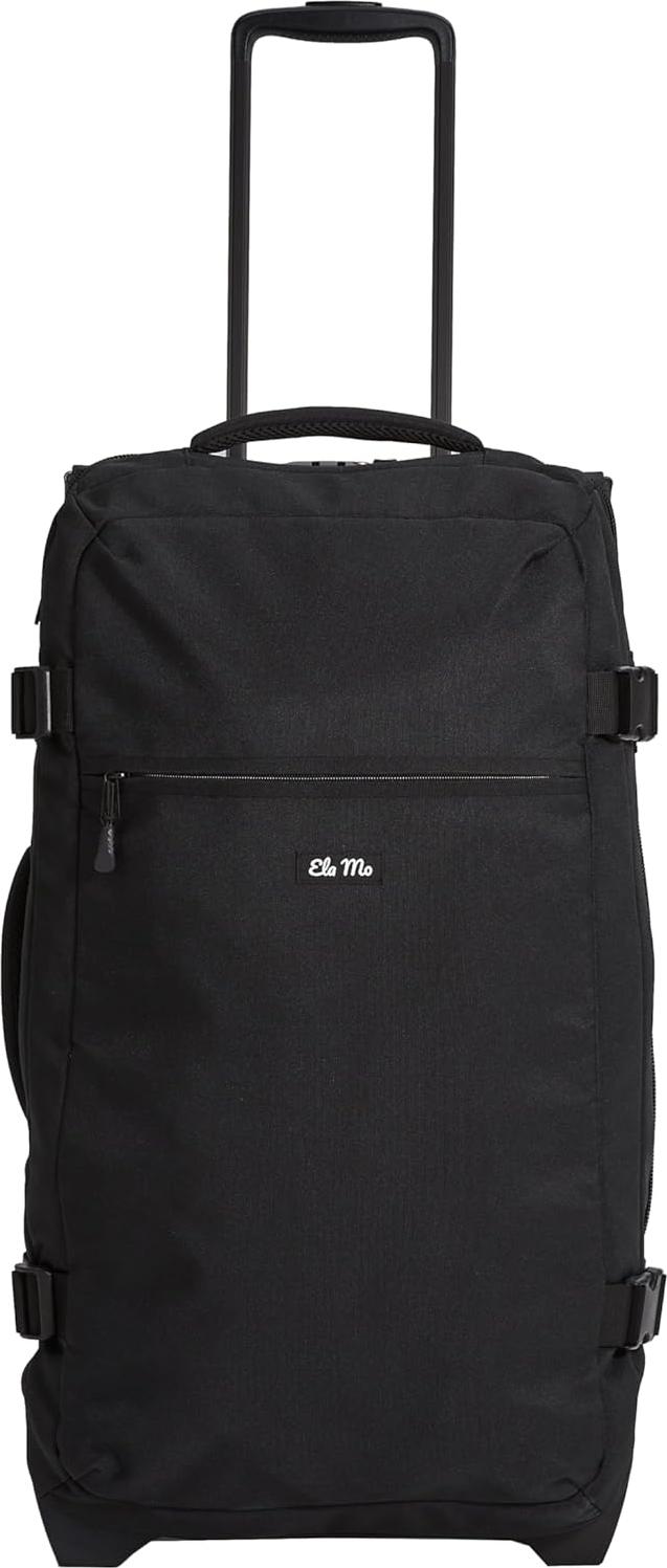 Famanu Reisetasche mit Rollen - Medium, Schwarz