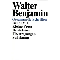 Gesammelte Schriften, Fachbücher von Walter Benjamin