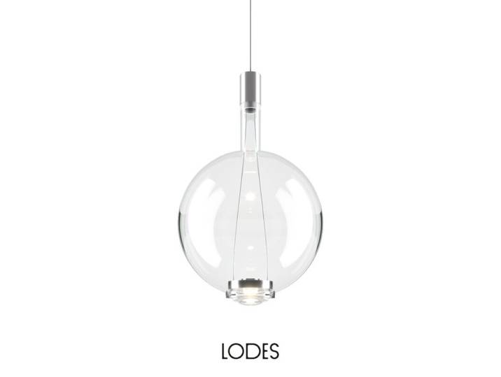 Lodes Pendelleuchte Sky-Fall Round, rund, aus geblasenem Glas -