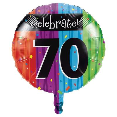 70. Geburtstag `Celebrate` Folienballon