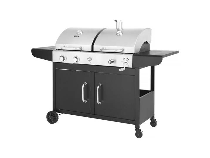Habitat Garten Gasgrill western Schwarz, Grau, Metall, 75x123x167 cm, Grills, Gasgriller