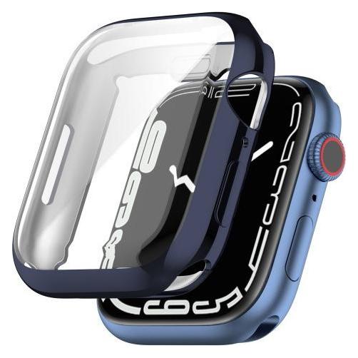 Cover-Discount Apple Watch 41mm - Gummi Schutz Case dunkelblau (680700515H)