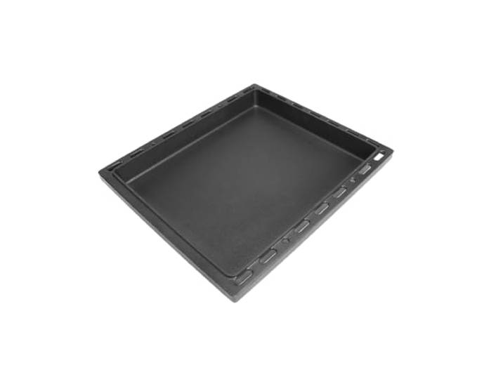 SANTOS einsetzbare Guss Grillpfanne/Einsatzpfanne - Gusseisen Grill Plancha - 37,7x42,8x4,6cm S-Serie - Paella, Bratkartoffeln, Reibekuchen