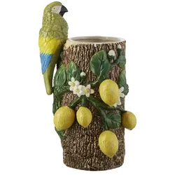 HOME STORY Vase Papagei   ¦ mehrfarbig ¦ Dolomite ¦ Maße (cm): B: 17 H: 29 T: 14.0