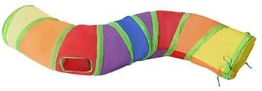 Uplift Picks Rainbow Cat Tunnel Interactive Foldable Cat Play Tunnel For Indoor Cats 20