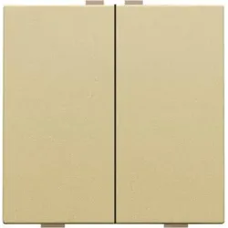 Niko Züblin 221-51002 Zweifach Taster für Niko Home Control, gold coated 22151002