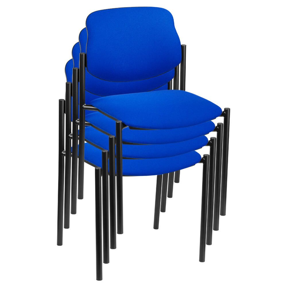 Nowy Styl Besucherstühle blau/schwarz STYL BLACK C 6 4ER