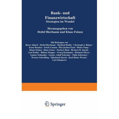 Bank- und Finanzwirtschaft, Taschenbuch von , Betriebswirtschaftlicher Verlag Gabler, 978-3-322-82440-0