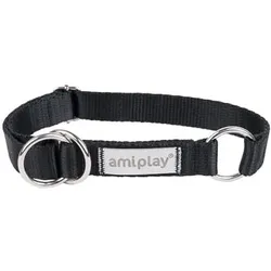Amiplay Halbschellenhalsband Samba M Schwarz