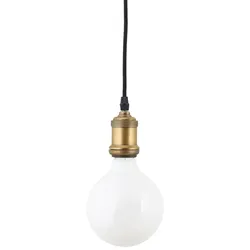 House Doctor LED-Glühbirne White Decoration, L: 17,5 cm, ∅ 12,5 cm, dimmbar, 2 W/E27