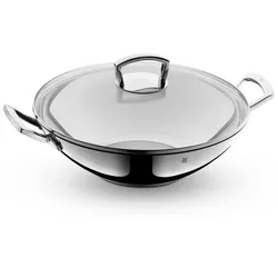 WMF Wok mit Glasdeckel 36 cm Cromargan Transparent Poliert