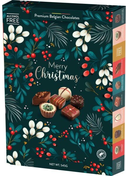 InterCandy Merry Christmas Fyldte Chokolader, 545 G