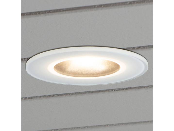 Konstsmide LED-Einbauleuchte 7875 Decke Außenbereich, weiß, weiß / opal, Glas, Modern, Deckenlampe
