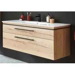 Puris Waschtisch-Set Cool Line Holzoptik Braun Eiche