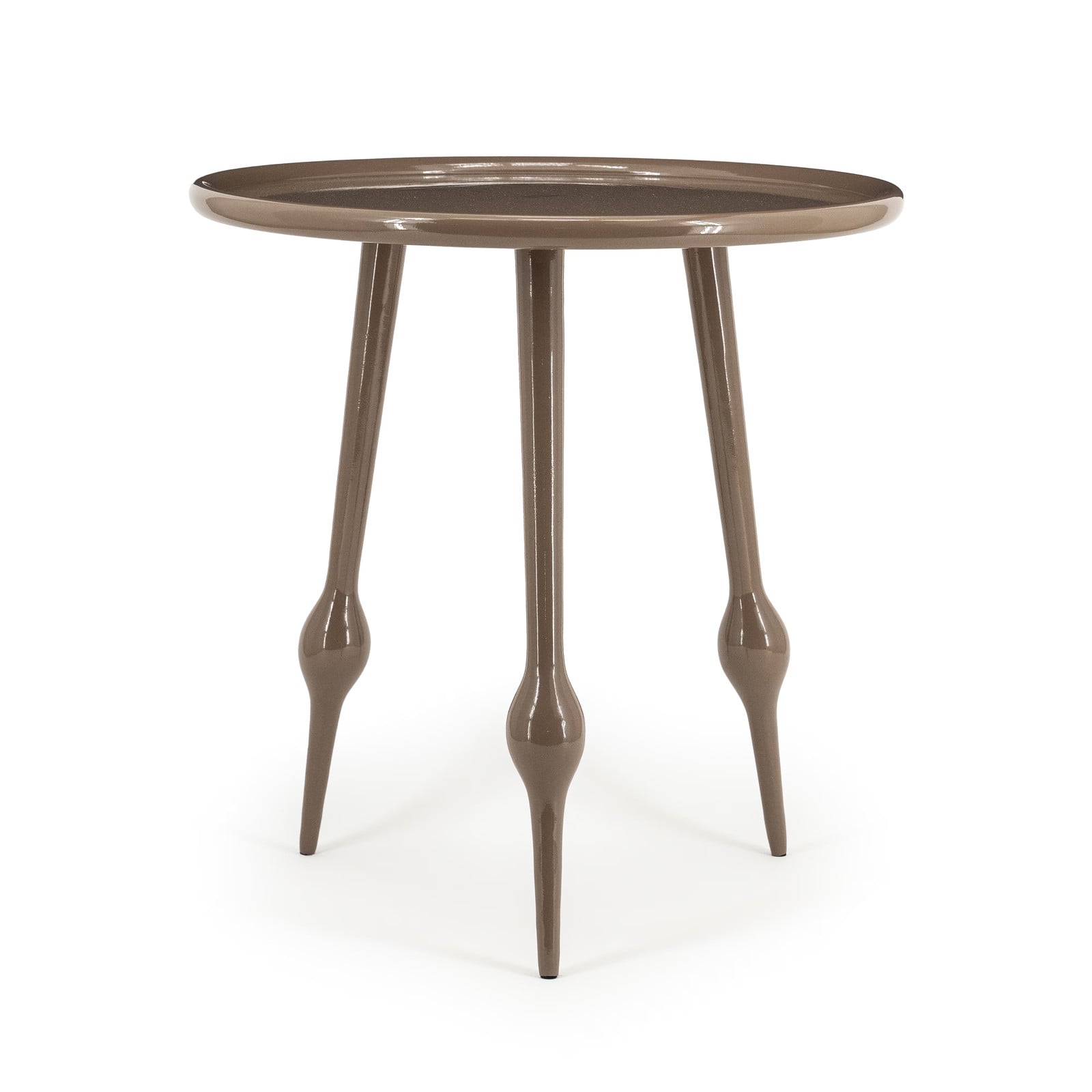 By-Boo Bijzettafel Birdy Rond - Bruin - Diameter: 47 cm