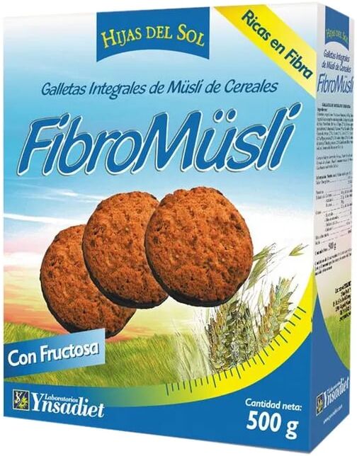 Ynsadiet FIBROMUESLI GALLETAS INTEGRALES DE CEREALES 500g Chocolate