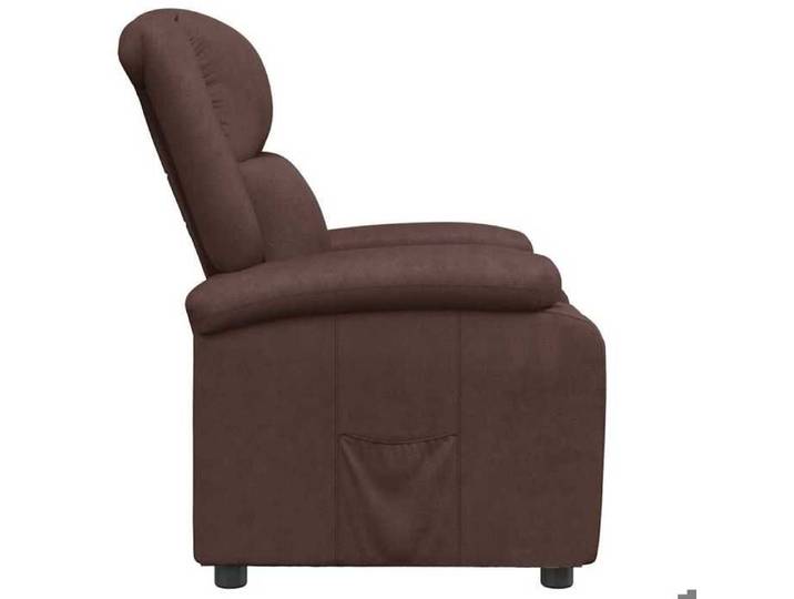 Confortable Fauteuil inclinable Chaise-sofa pour relax Marron Similicuir__27025