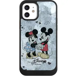 Nivocase Hülle für Apple iPhone 12 Handyhülle NIVOcore Case Schwarz Disney Vintage (Apple iPhone 12), Smartphone Hülle, Schwarz