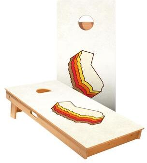 Skip's Garage Retro California Cornhole Boards