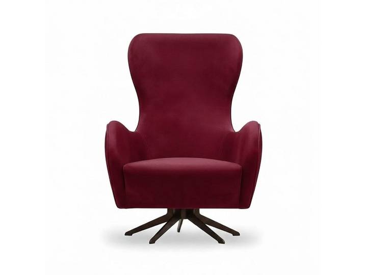 Xlmoebel Sessel Blauer Stoffsessel mit Holzrahmen und ergonomischer Sitzhaltung (1-St., Sessel), Made in Europa
