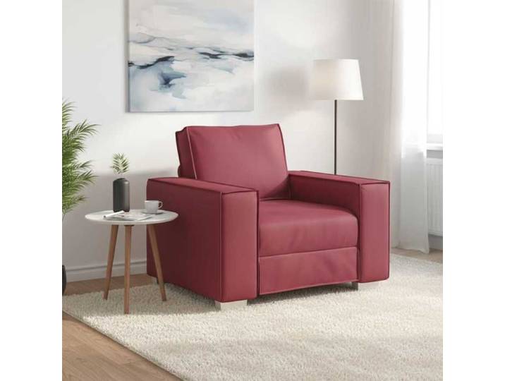 Chaise intérieure moderne Fauteuil Bordeaux 100 cm Simili cuir(6933）