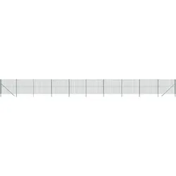 vidaXL Maschendrahtzaun Grün 1,6x25 m Verzinkter Stahl