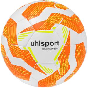 uhlsport Fußball Ultra Lite Soft 290, 100177301, Größe 5, 290 Gramm, weiß/orange/gelb, Trainingsball