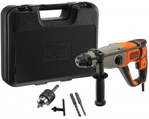 BLACK &amp; DECKER Black &amp;amp; Decker BEHS02K-QS Marteau perforateur SDS-Plus (2,2J/800W), coffret