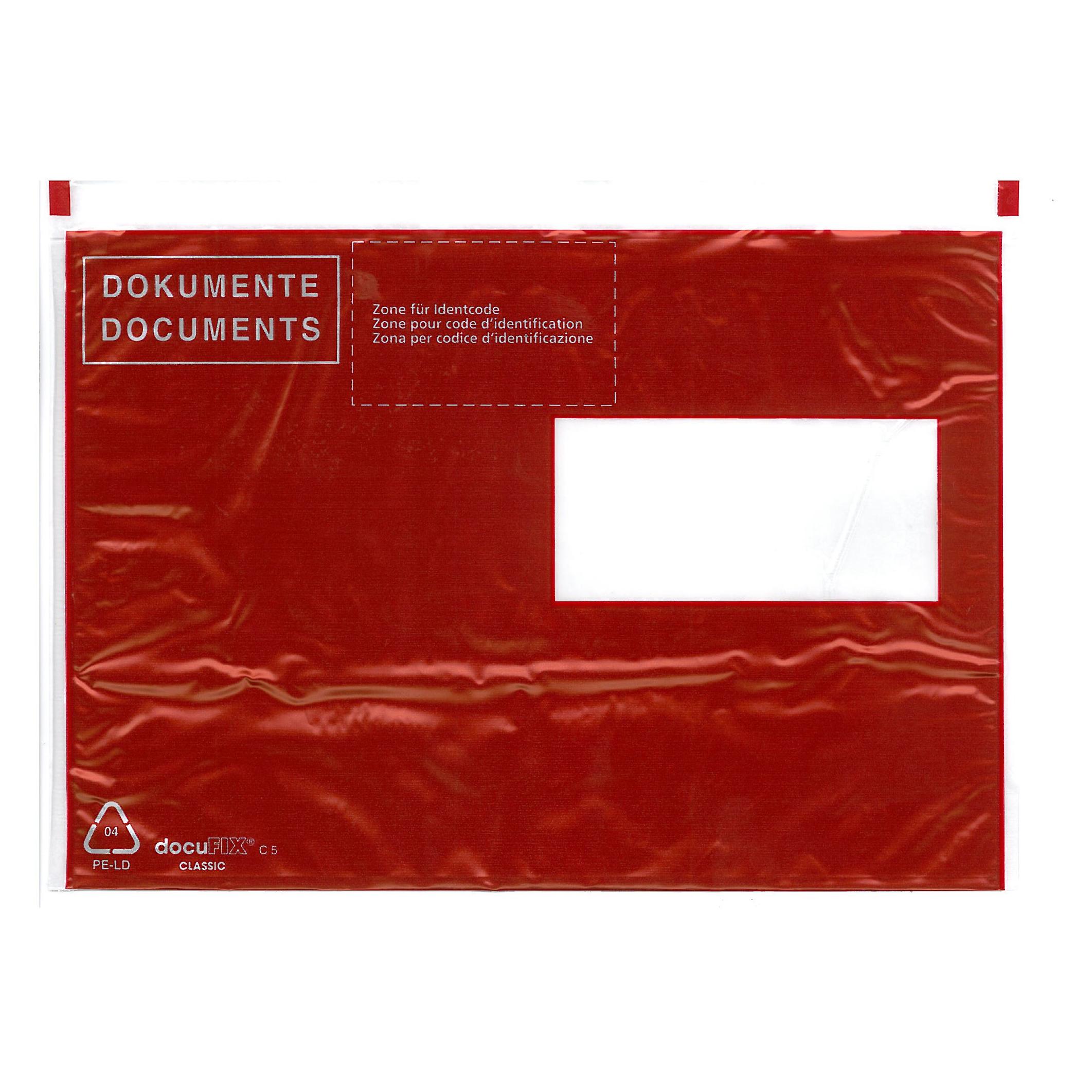 Docufix BÜROLINE C5 306284 rot/schwarz Stück (C5) (306284)