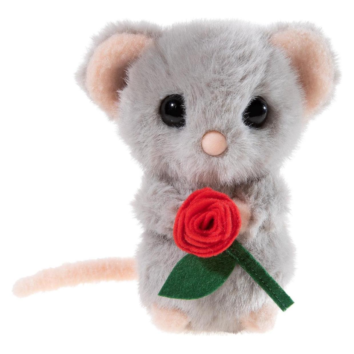 Heunec Maus mit roter Rose 15cm (329072)